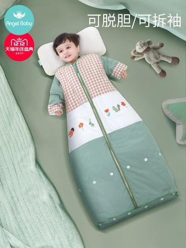 Тонкий хлопковый летний универсальный спальный мешок для раннего возраста на четыре сезона, подходит для подростков