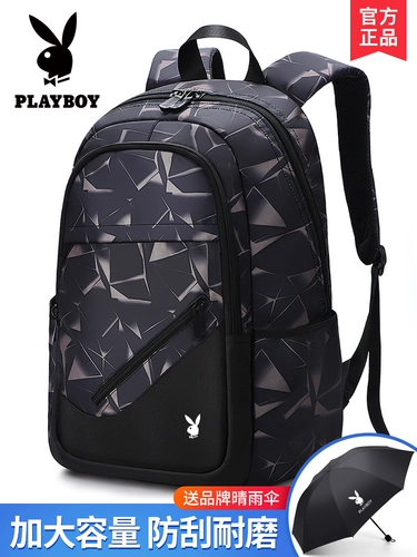 Playboy, мужской школьный рюкзак для школьников, вместительный и большой ноутбук, сумка для путешествий, подходит для подростков