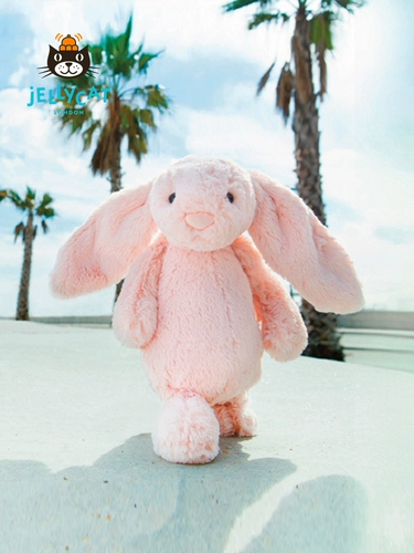 Jellycat, застенчивый розовый мягкий кролик, милая кукла, Великобритания, подарок на день рождения