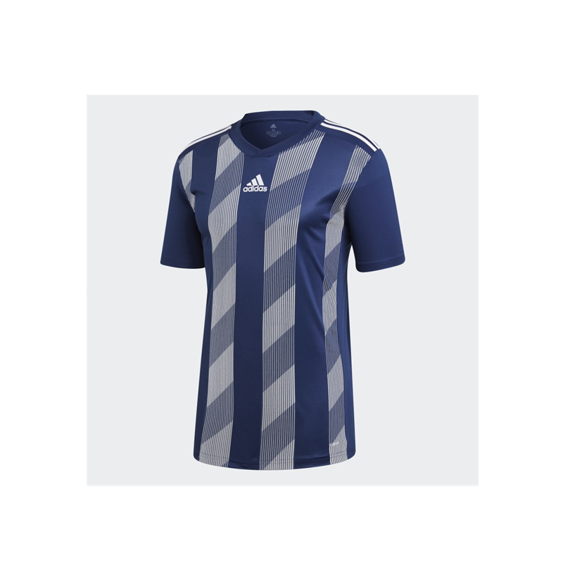 Футболка мужская Adidas с V-образным вырезом, спортивная майка в полоску, короткий рукав, оригинал JXJDP3199