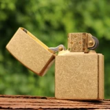 Латунная защитная ветрозащитная ультратонкая креативная старомодная зажигалка на керосине