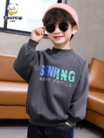 Утепленная бархатная детская приятная телу утепленная толстовка для мальчиков, 2020, в западном стиле, увеличенная толщина, подходит для подростков