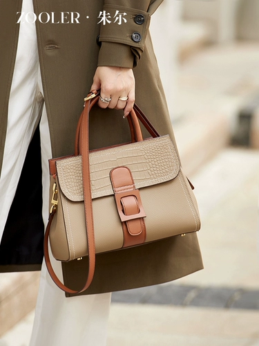 Высококачественная женская сумка Zhuer, новинка 2025 года, модная сумка для мамы, сумка среднего возраста, женская сумка из натуральной кожи большой вместимости