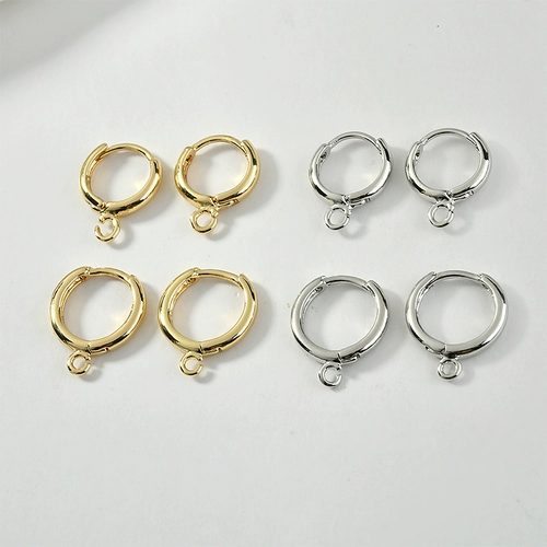 Медные серьги, клипсы, ювелирное украшение, аксессуары, 18 карат, золотой цвет