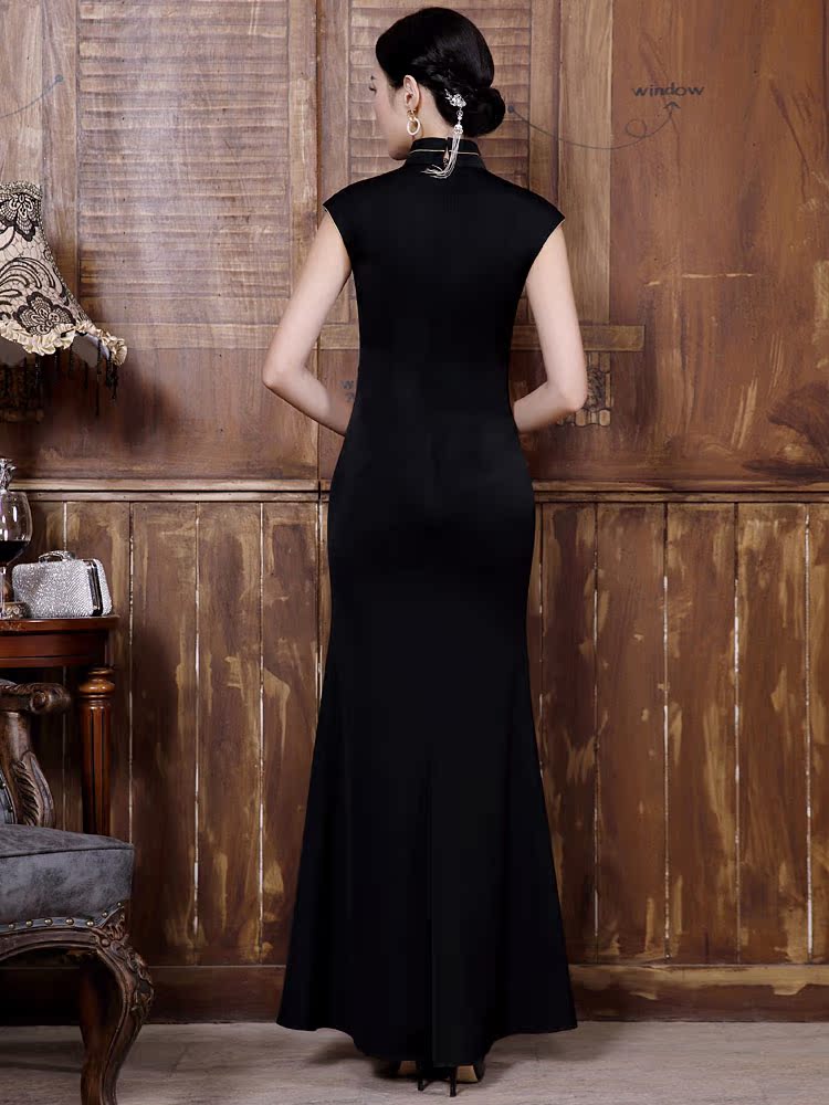多丽琦 Summer cheongsam, long dress, 