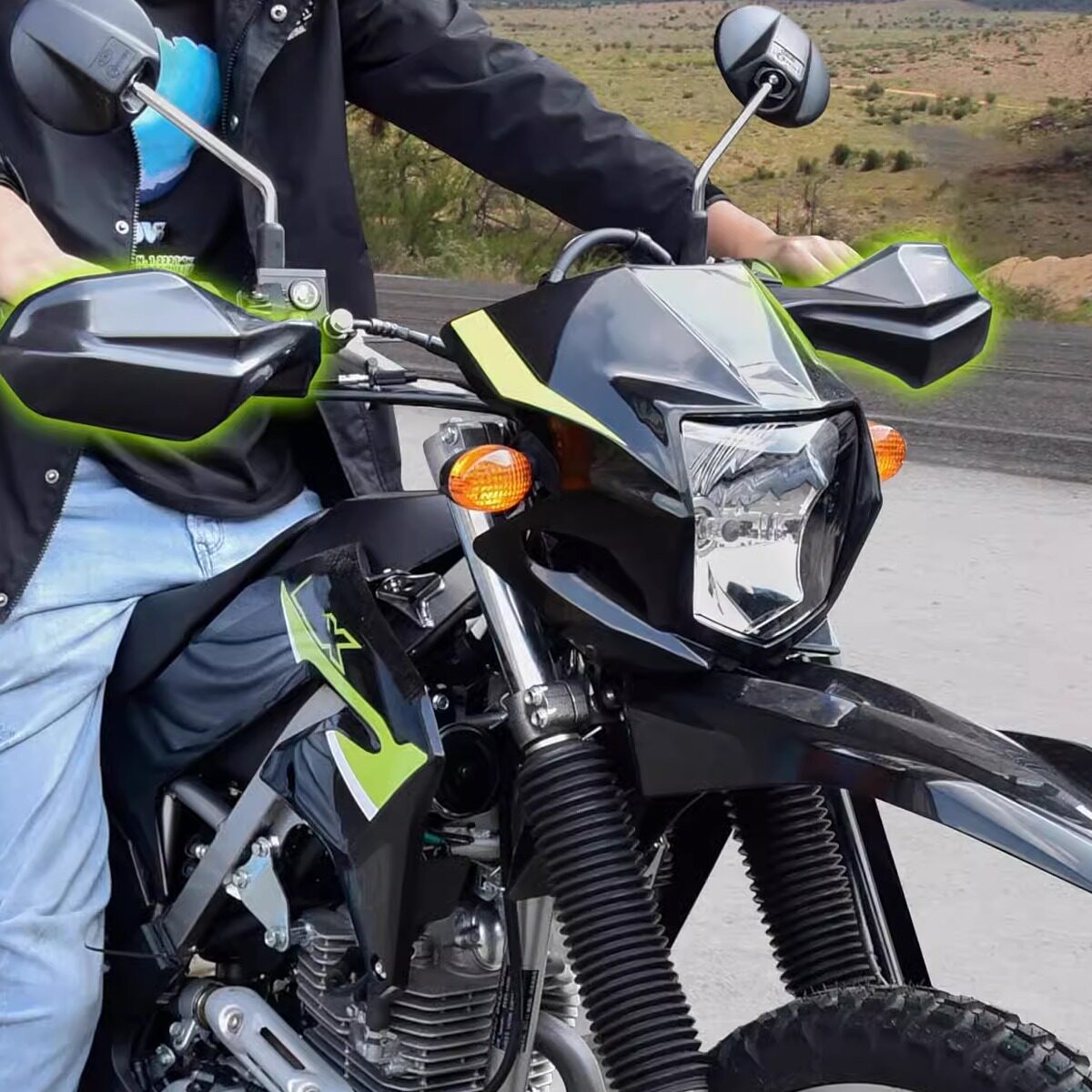 Подходит для kawasaki Klx230 Klx230R 20-25 мотоцикл ремонт напрямик тянуть Раса ветролом рукавицы