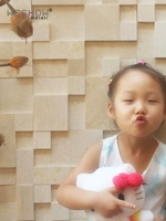 Каменная мозаичная телевизионная фоновая настенная плитка теневая культура Камень 3D естественный мрамор Сюангань Балкон Балкон Стена гостиной