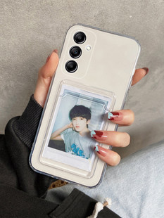 Samsung, compatible phone case, card holder, silicone protective tape, A54, 5G, A34, A55, A24, A14, fall protection, A04, 04S, A53, A52, 52S, internet celebrity, A51, A35, A71, 4G