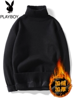 Playboy, мужской флисовый демисезонный трендовый трикотажный свитер, увеличенная толщина, в корейском стиле