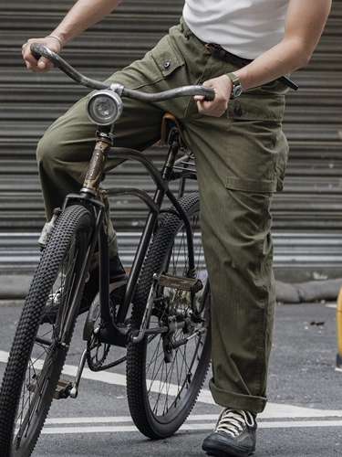 Мужские брюки с несколькими карманами Vicious Dog BRONSON с повторной гравировкой USMC HBT P44, мужские рабочие брюки, винтажные длинные брюки с гравировкой P-44