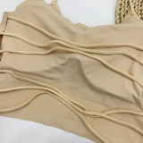 Купить товары Майка из ледяного шелка, красивая спина, майка, жилет с бретелями, топ без стального кольца, накладка на грудь, короткая интимная одежда на животе