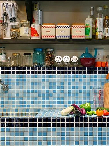 Синяя мозаика, униформа медсестры, нескользящий износостойкий бассейн