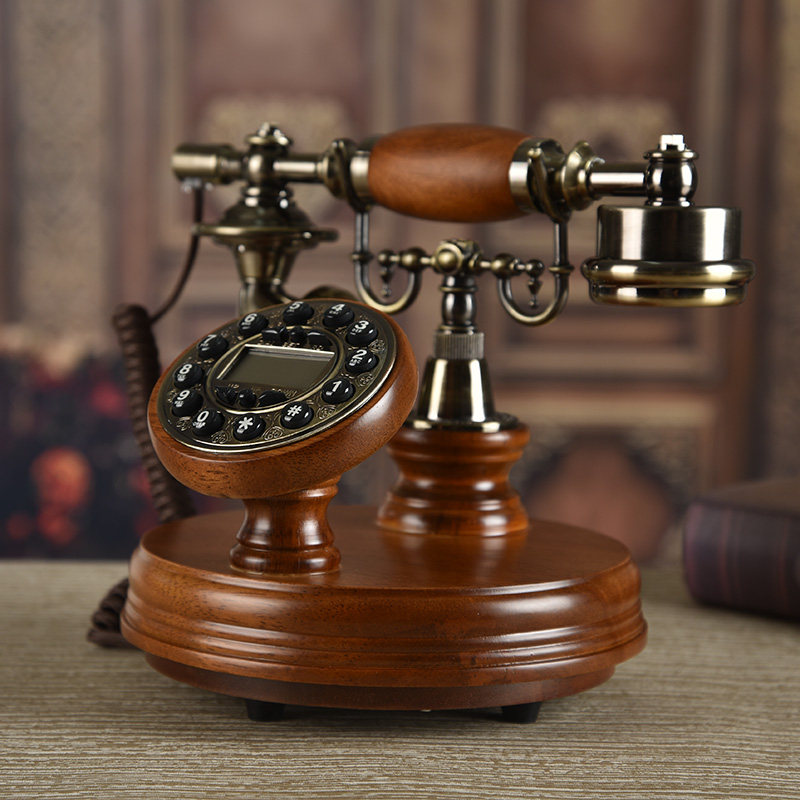 Беспроводной старомодный мобильный телефон из натурального дерева, в американском стиле, функция поддержки всех сетевых стандартов связи