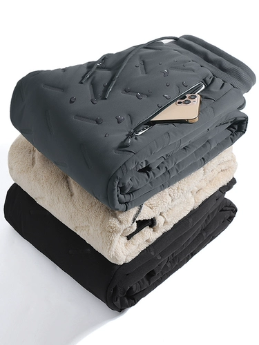 Демисезонные утепленные спортивные зимние бархатные штаны для отдыха, оверсайз