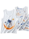 Детский жилет для мальчиков, летняя мультяшная пижама без рукавов