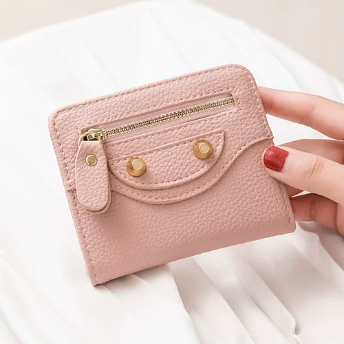 Бумажник, милая модная брендовая сумка через плечо, универсальный короткий маленький ультратонкий кошелек, в корейском стиле