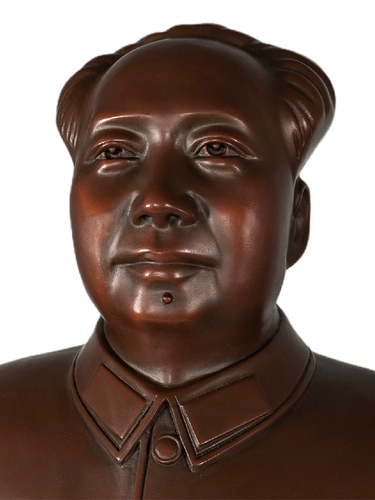 Председатель гостиной спальни в офисной спальне Mao Pure Copper Half -Fulty платформа, похожая на статую грудной клетки Мао Цзэдуна, большая платформа для настройки скульптур