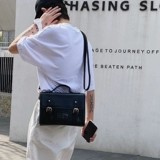 Сумка Cambridge в британском ретро-стиле, сумка в нейтральном стиле, модный портфель в корейском стиле, черная кожаная сумка через плечо для мальчиков