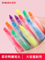 笔 笔 ㊙ ㊙ ㊙ Студенты используют конфетки -каркеры для цветных ручек, чтобы делать заметки в виде ключевых ручек серебряного света мягкие головы, флуоресцентные ручки, утиная голова, артефакт, артефактная шва