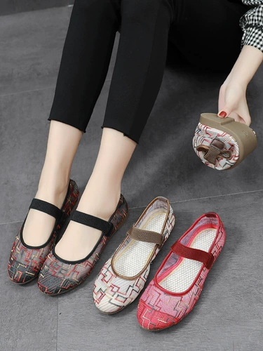 Летняя сетчатая дышащая тонкая комфортная обувь для матери, коллекция 2021, для среднего возраста