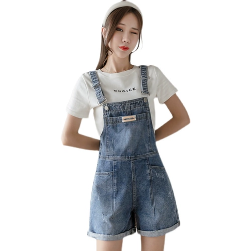 Летний джинсовый нагрудник, шорты, штаны, колготки, комбинезон, европейский стиль, оверсайз