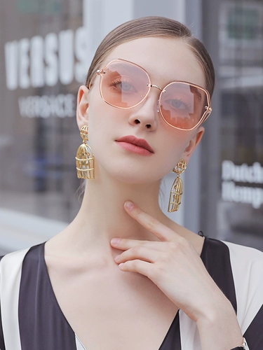 美莉思源 Солнцезащитные очки женская мода круглое лицо Большое лицо