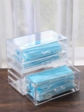 Медицинская маска, акриловая вместительная и большая детская одноразовая коробка для хранения