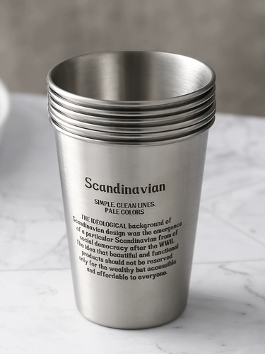 Чайная чашка из нержавеющей стали, стакан для домашнего использования, портативный бокал, нержавеющая сталь AISI 304, защита при падении