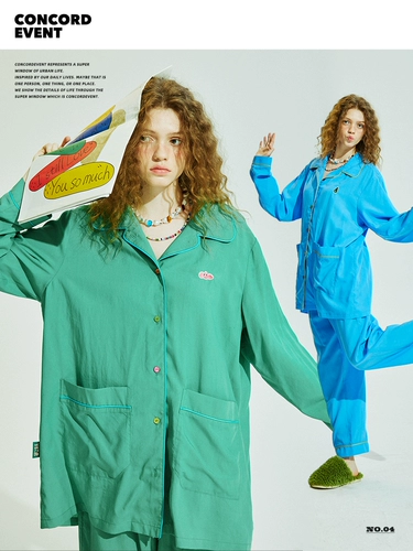 Лонгслив для отдыха, пижама, комплект, осенний, свободный крой