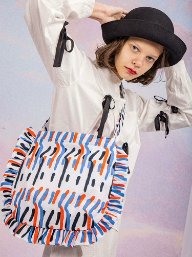 heyhokiii Небольшая дизайнерская оригинальная сумка через плечо, шоппер, коллекция 2021