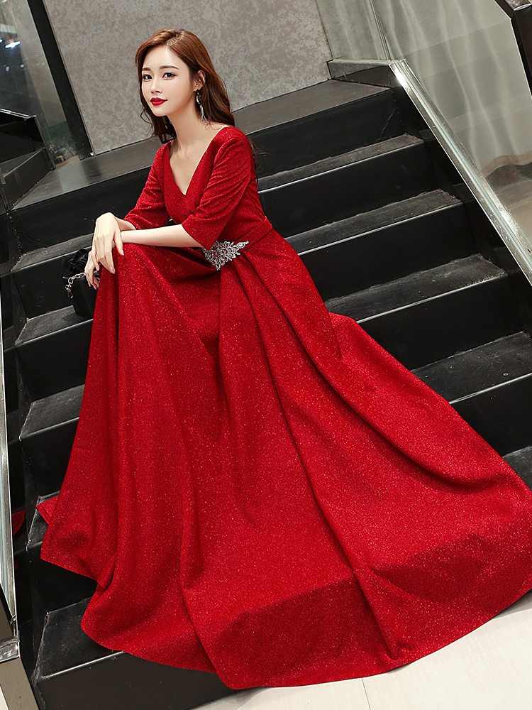 Red suit, dress, long long skirt, 2021 collection