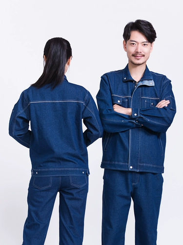 Джинсовый эластичный износостойкий комбинезон, защита от ожогов