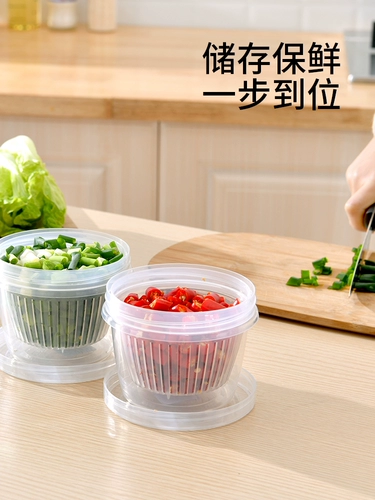 Food Fresh -Hearning Box Mabring Plasticing Green Green Onion Ginger, чеснок, ингредиенты коробка кухня продукты питания корм для хранения продуктов питания коробка