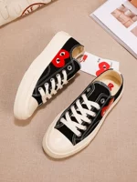 Играть в Chuanjiu Pauling Love Shoes 1970 -е годы классическая низкая низкая ботинка женская весна и осенняя таблица мужская прилив