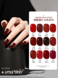 Бордовый лак для ногтей, комплект, популярно в интернете, широкая цветовая палитра, новая коллекция, 36 цветов