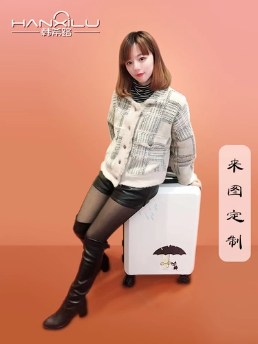 韩希路 Ретро свежий брендовый милый японский чемодан для путешествий, популярно в интернете