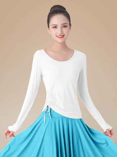 Осенний лонгслив, костюм, практика для йоги, круглый воротник