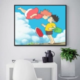 Ponyo Zongjie вышивка крестиком 2025 новая линия вышивка гостиная маленькая спальня мультфильм детская комната маленькие кусочки простой новичок