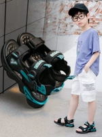 Летние сандалии для мальчиков, нескользящая детская пляжная обувь, подходит для подростков, коллекция 2021, мягкая подошва