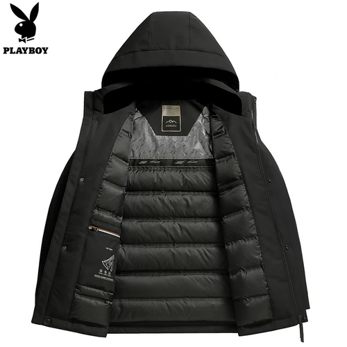 Playboy, демисезонный зимний пуховик, утепленная куртка, короткий комплект с пухом, в корейском стиле