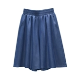 Летние штаны, джинсовая юбка, шорты, оверсайз, свободный крой, высокая талия