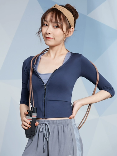 Осенний спортивный кардиган для спортзала с молнией, эластичная дышащая куртка для тренировок для йоги, для бега, в обтяжку