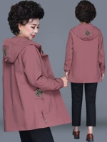 Куртка для матери, осенний топ, термобелье, длинный плащ, коллекция 2021, в западном стиле, средней длины, для среднего возраста