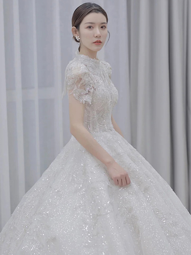 Wedding dress for princess, french style, high-quality style, suitable for teen