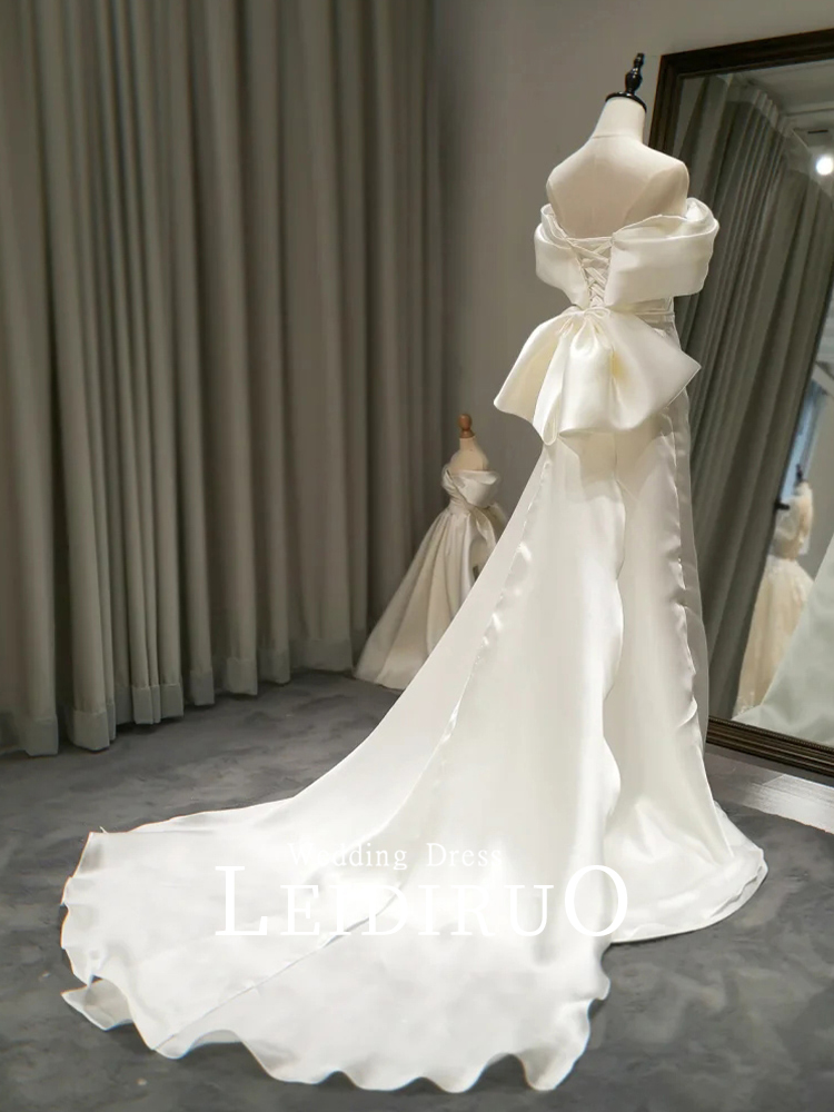 Wedding dress, advanced evening dress, french style, 2023 collection