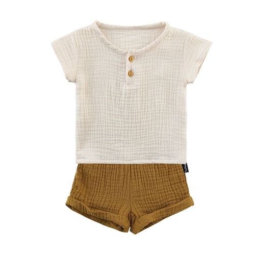 Летние простые детские хлопковые дышащие нарукавники, детский комплект, короткий рукав, 2 шт, стиль