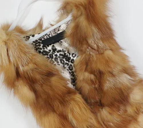 Женский осенний зимний рыжий пуховик, жилет