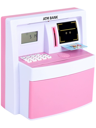 Мультфильм личный шведский стол депозитный аппарат сберегательный бак с большим -наполненная анти -кротовая карта коробка пароля шесть -1 подарок