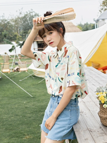 Ретро летняя дизайнерская рубашка, французский стиль