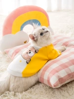 Симпатичная одежда для кошек Весна и осень, маленькая молочная кошка анти -фель -марионетка котенок безволоса